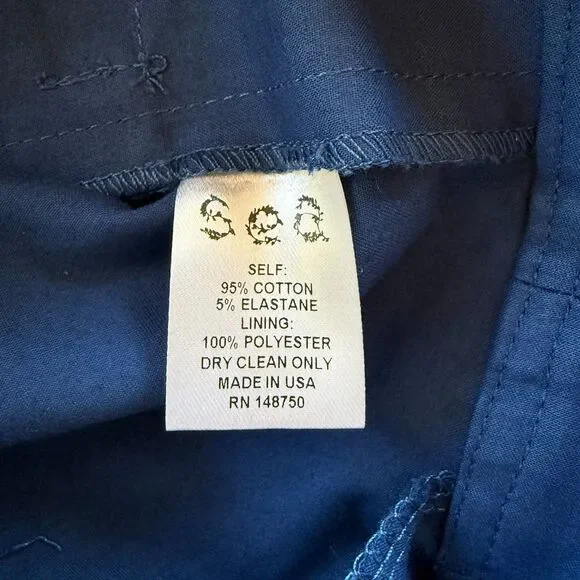 NWOT Sea New York Lennox Cuffed Cropped High Rise Wide Leg Pants in Blue Size 2
